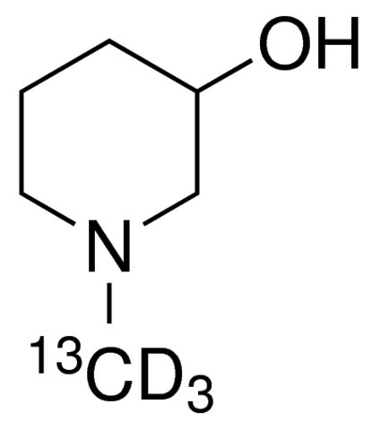N-Methyl-13C,d3-3-piperidinol 