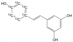 Resveratrol-(4-hydroxyphenyl-13C6) 