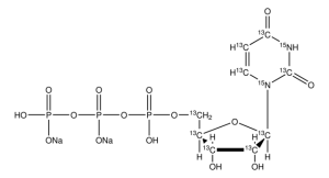 Uridine-13C9,15N2 5-triphosphate disodium salt solution 