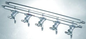 Synthware� all-glass vacuum/inert gas manifold with hollow high vacuum stopcocks SYNM411003-1EA