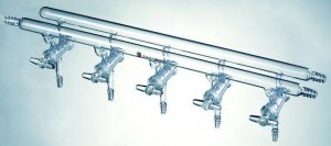 Synthware� all-glass vacuum/inert gas manifold with hollow high vacuum stopcocks SYNM431003-1EA