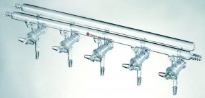 Synthware� all-glass vacuum/inert gas manifold with hollow high vacuum stopcocks SYNM421005-1EA
