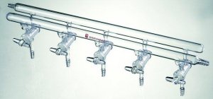 Synthware� all-glass vacuum/inert gas manifold with solid high vacuum stopcocks SYNM240004-1EA