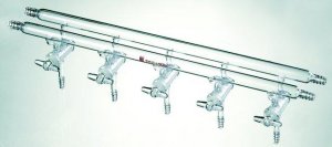 Synthware� all-glass vacuum/inert gas manifold with solid high vacuum stopcocks SYNM250004-1EA