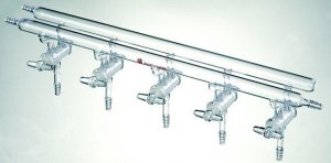 Synthware� all-glass vacuum/inert gas manifold with solid high vacuum stopcocks SYNM260005-1EA