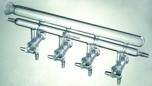 Synthware� double manifold with left-hand side SJ 35/20 joint SYNM350004-1EA