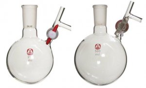 Aldrich� round-bottom storage flask with stopcock-equipped septum-inlet Z107298-1EA