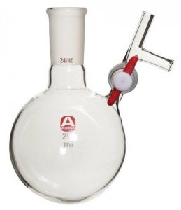 Aldrich� round-bottom storage flask with stopcock-equipped septum-inlet Z517585-1EA