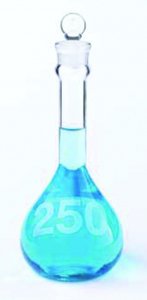 KIMBLE� KIMAX� Heavy duty volumetric wide-mouth flask, glass DWK92812G-100-6EA