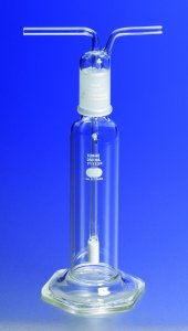 Pyrex� gas-washing bottle, fritted cylinder, 29/42 ST stopper CLS31770500EC-1EA