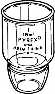 Pyrex� Gooch crucible, low form, with fritted disc CLS3296015M-1EA