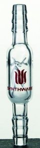 Synthware� All-glass check valve with 8mm hose connections SYNV180008-1EA