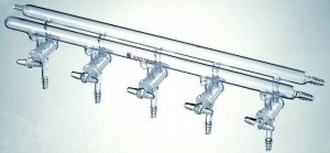 Synthware� all-glass vacuum/inert gas manifold with solid high vacuum stopcocks SYNM300005-1EA