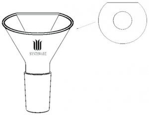 Synthware� powder funnel with flattened side SYNF191950-1EA