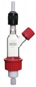 System 45� vessel with threaded side port and removable fritted disc 