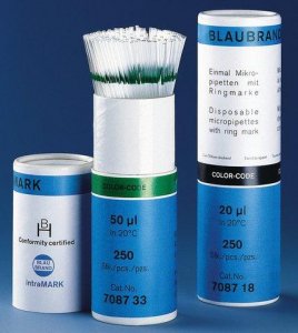 BRAND� disposable BLAUBRAND� micropipettes, intraMark BR708744-1000EA