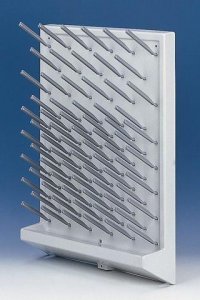BRAND� drain rack, 72 pegs 