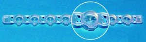 BRAND� strips of 8 caps BR781343-1PK