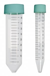 Centrifuge tube with screw cap, conical bottom, co-polymer AXYSCT15ML500