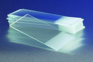 Corning� microscope slides, frosted one side, one end 