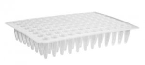 PCR microplate with flat top AXYPCR96FLTC