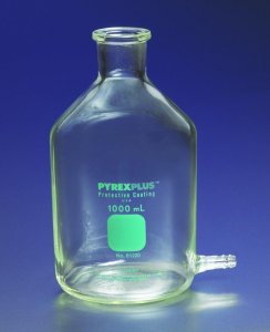 PYREXPLUS� aspirator bottle, with protective coating, outlet for tubing CLS612204L-1EA