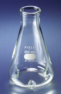 Pyrex� baffled shaker flasks with heavy tooled rim CLS4450125-6EA
