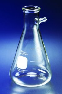 Pyrex� heavy wall graduated filtering flask, with tubulation 