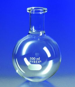 Pyrex� round-bottom boiling flask, short ring neck CLS426012L-1EA