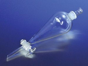 Pyrex� Squibb separatory funnel, ST stopper, Rotaflo� stopcock 