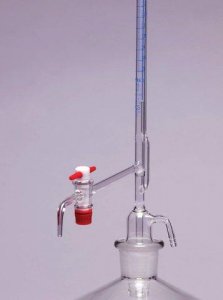Pyrex� Burettes, Schellbach, automatic zero, class AS, PTFE stopcock SLW3396/04AS-1EA