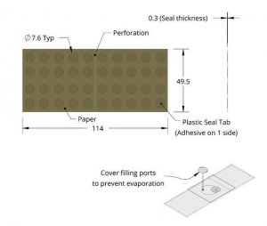 Grace Bio-Labs adhesive seal tabs for SecureSeal� hybridization chambers GBL629200-200EA