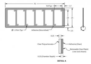 Grace Bio-Labs HybriWell� sealing system, SecureSeal� adhesive chamber GBL612107-100PAK