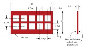 Grace Bio-Labs Press-To-Seal silicone isolator, No PSA GBL664216-25EA