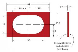 Grace Bio-Labs Press-To-Seal silicone isolator, No PSA GBL664203-25EA