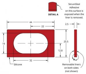 Grace Bio-Labs Press-To-Seal silicone isolator, PSA one side GBL665303-25EA