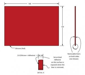 Grace Bio-Labs Press-To-Seal silicone isolator, red silicone sheet GBL666384-5EA