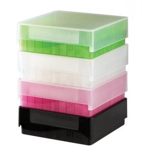 81-Well microtube storage box, for 1.5-2.0 mL tubes HS120038