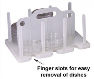 Bel-Art� Petri Dish Rack BAF189910000-1EA