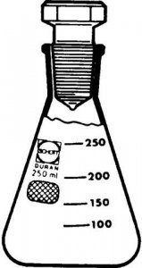 Duran� Erlenmeyer flask with stopper 