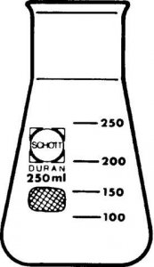 Duran� Erlenmeyer wide-neck flask 