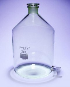 Pyrex� Aspirator bottles with ground glass side-socket and neck SLW1569/16D-1EA