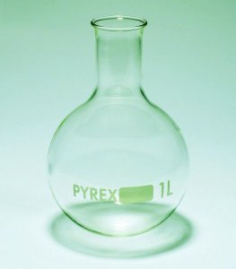 Pyrex� Boiling flask, round bottom, narrow neck SLW1100/02M-10EA
