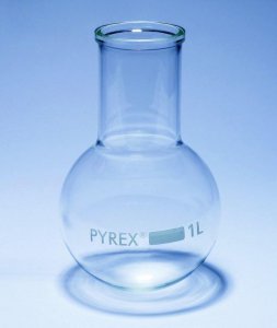 Pyrex� Boiling flask, round bottom, wide neck SLW1120/14D-10EA