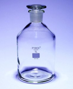 Pyrex� Reagent bottles, narrow neck with stopper SLW1521/12D-30EA