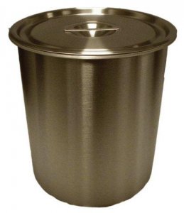 Stainless steel straight side storage container Z766496-1EA