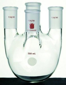 Synthware� four-neck round-bottom flask with vertical side necks SYNF212500-1EA