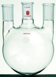 Synthware� three neck round bottom flask with vertical side necks SYNF446500-1EA