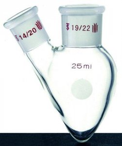 Synthware� two neck pear shaped flask SYNF341100-1EA