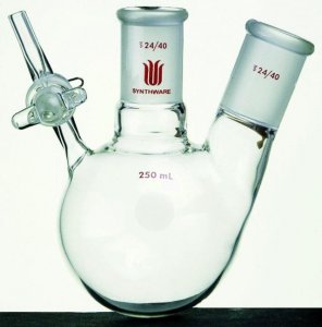 Synthware� two neck reaction flask with glass stopcock SYNF169100-1EA